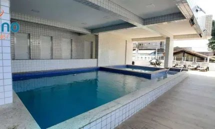 355mil  avista- apartamento novo - sacada gourmet com churrasqueira 1 dormitorio - lazer com piscina praia da ocian