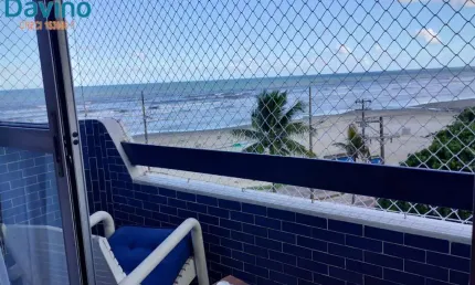 LINDO APARTAMENTO FRENTE MAR, DECORADO, 2 DORMITÓRIOS COM 2 SACADAS, FRENTE MAR, R$430.000 À VISTA OU PELOS BANCOS