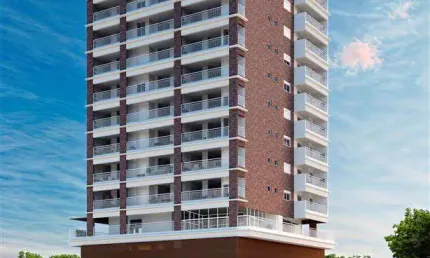 36mil entrada consulte saldo lançamento apartamento com 1 suíte praia da vila guilhermina 200 metros do mar.