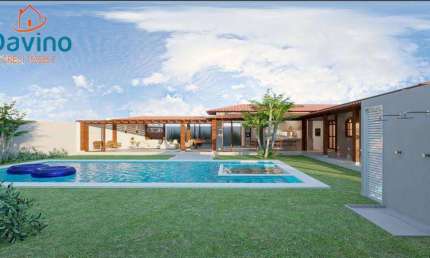 Maravilhosa Casa Isolada – Projeto Moderno 
100 metros da praia -  feita em 2 terrenos isolados