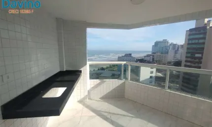 2 dormitórios, varanda gourmet com vista para o mar, lazer completo a menos de 100 metros da praia do caiçara por r$ 700.000 à vista ou pelos bancos e r$ 785.000 para financiamento direto com a constr
