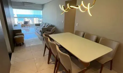 APARTAMENTO MOBILIADO ALTISSIMO PADRÃO VISTA PEMANENTE PARA O MAR SOL DA MANHA 3 SUITES AMPLA SACADA