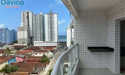 LINDO APARTAMENTO COM 2 DORMITÓRIOS, VARANDA GOURMET COM VISTA PARA O MAR, PRÉDIO COM PISCINA, LOCALIZADO A 200 METROS DA PRAIA DO MARACANÃ POR APENAS R$420.000 À VISTA OU PARCELAMENTO DIRETO COM PEQU