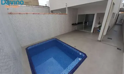 Sobrado novo na vila guilhermina 3 suítes, fino acabamento, espaço gourmet com churrasqueira e piscina.