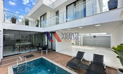 Casa duplex com 3 quartos e piscina aquecida à venda, bairro Guarujá Mansões em Betim.
