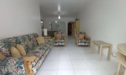 Apartamento para Locação em Guarujá, Praia de Pitangueiras, 3 dormitórios, 1 suíte, 2 banheiros, 1 vaga