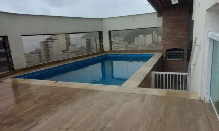 Cobertura para venda em guarujá, praia das astúrias, 3 dormitórios, 1 suíte, 3 banheiros, 2 vagas