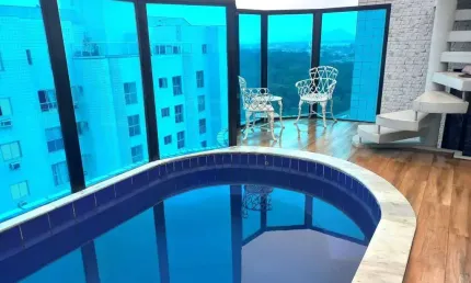 Cobertura para venda em guarujá, praia da enseada, 2 dormitórios, 1 suíte, 2 banheiros, 2 vagas