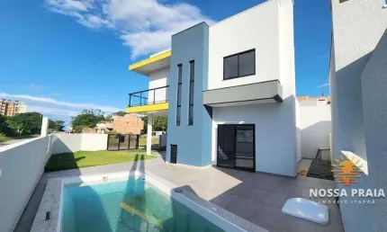 Sobrado (200 METROS DO MAR) com 3 dormitórios à venda, 129 m² por R$ 835.000 - Mariluz - Itapoá/SC