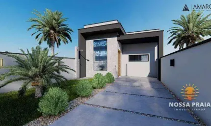 Casa com 2 dormitórios à venda, 65 m² por R$ 341.000,00 - Princesa do Mar - Itapoá/SC