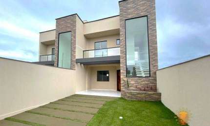 Sobrado com 3 dormitórios à venda, 106 m² por R$ 590.000,00 - Barra do Saí - Itapoá/SC