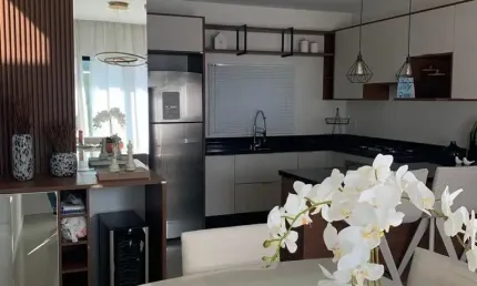 Lindo apartamento giardino mobiliado 1 suíte + 2 dormitórios no costa e silva