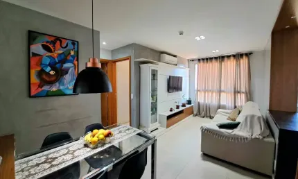 Apartamento com vista livre, reformado com armários planejados, ar condicionado,  lazer com piscina aquecida