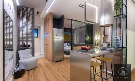 Apartamento com 1 dormitório à venda, 44 m² por r$ 470.000 - parque campolim - sorocaba/sp