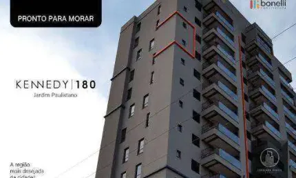 Apartamento lançamento  com 2 dormitórios (sendo 1 suíte)  à venda, 57 m² - edifício kennedy 180 - jardim paulistano - sorocaba/sp