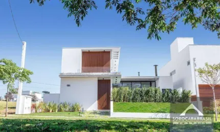 Sobrado com 3 dormitórios à venda, 321 m² por r$ 1.900.000 - condomínio residencial giverny - sorocaba/sp, próximo ao shopping iguatemi.