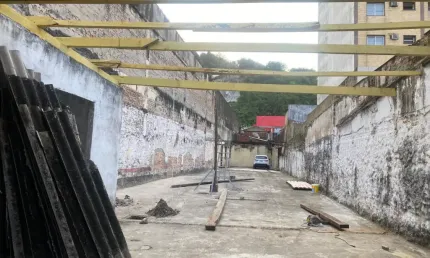 Terreno comercial  na vila mathias em santos 7,75 de frente x 45  fundo