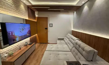 Apartamento com 3 dormitórios (1 suíte) à venda, 69 m² por r$ 640.000 - nyc palhano - gleba palhano
