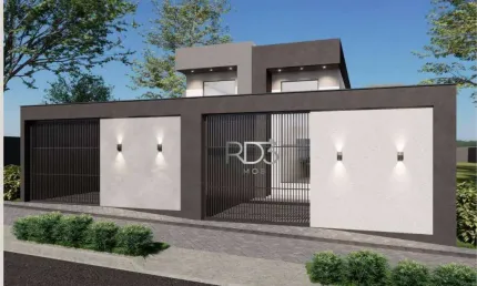 Casa geminada em construção, com 3 dormitórios à venda, 82 m² por R$ 370.000 - Jardim Maria Luiza - Londrina/PR.
