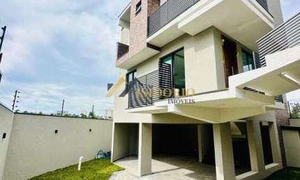 TRIPLEX NOVO ALTO PADRÃO!!! 03 QTOS., SUÍTE, CHURRAS., TERRAÇO