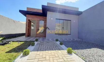 CASA NOVA FAZ. RIO GRANDE,3 QTOS,SUÍTE,CHURRASQ.,BEM LOCALIZADA