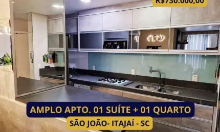 Apartamento para Venda em Itajaí, São João, 2 dormitórios, 1 suíte, 2 banheiros, 2 vagas