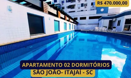 Apartamento para venda em itajaí, são joão, 2 dormitórios, 1 banheiro, 1 vaga