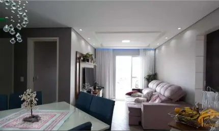 Apartamento com elevador panorâmico, 93 metros no Bela Vista, 3 dormitórios, sendo 1 suíte, Varanda Gourmet e 02 vagas. Condomínio com lazer completo
