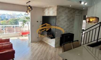 Cobertura duplex para locação ou venda, no Jardim Sarah, São Paulo, 139M², 2 dormitórios, 1 suíte, 2 vagas de garagem. Lazer completo.