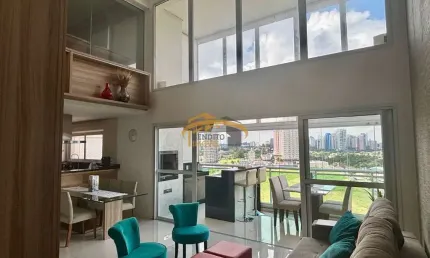Apartamento 146m²  alto padrão em alphaville empresarial:  3 suítes, sala com pé direito duplo, 3 vagas de garagem - barueri-sp!
