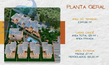 Casa em condomínio fechado com 3 quartos à venda em Arraial D´Ajuda, Porto Seguro , 1149 m2 por R$ 1.400.000