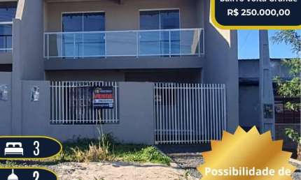 Casa com 3 quartos à venda na Rua São Judas Tadeu, 1305, VOLTA GRANDE, Rio Negro, 86 m2 por R$ 250.000