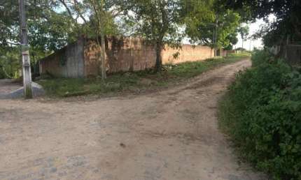 Ótimo Terreno 1.333m2 de Esquina, Todo Murado, Casa em Construção, Aldeia Km 09, Aceito Carro