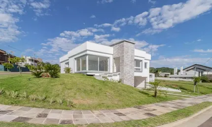 Casa em condomínio fechado com 3 quartos à venda na estrada das três meninas, --, vila nova, porto alegre por r$ 2.450.000
