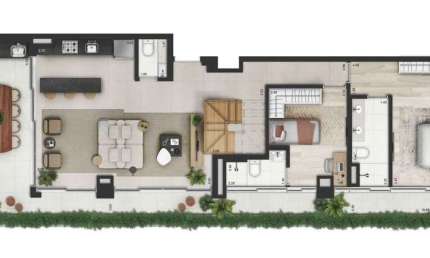 Cobertura Duplex - Invert Campo Belo, 217m2! 3 Dorms, 3 suites, 3 vagas