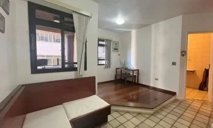 Apartamento com 1 dormitório à venda, 50 m² por r$ 480.000,00 - boqueirão - santos/sp
