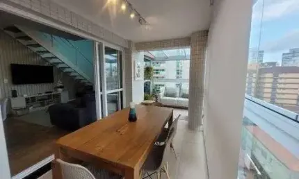 Apartamento duplex com 2 dormitórios à venda, 121 m² por r$ 1.920.000,00 - gonzaga - santos/sp