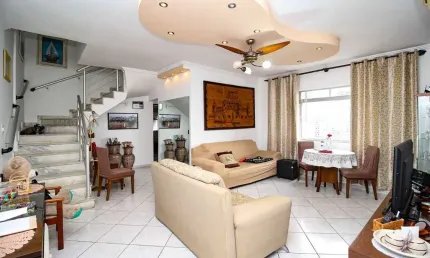 Cobertura à venda, 307 m² por r$ 1.280.000,00 - gonzaga - santos/sp
