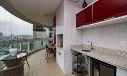 Apartamento de Alto Padrão na Vila Rica, Santos - 3 Suítes, 160 m², Porteira Fechada