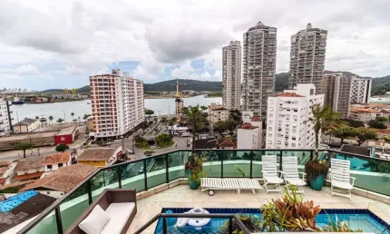 Cobertura à venda, 700 m² por R$ 3.500.000,00 - Ponta da Praia - Santos/SP