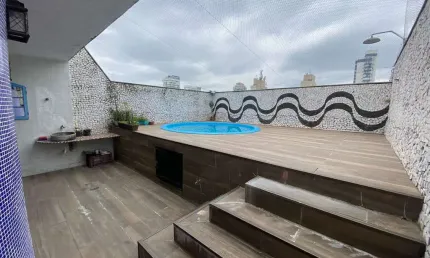 Cobertura com 3 dormitórios à venda, 223 m² por R$ 1.350.000,00 - Boqueirão - Santos/SP