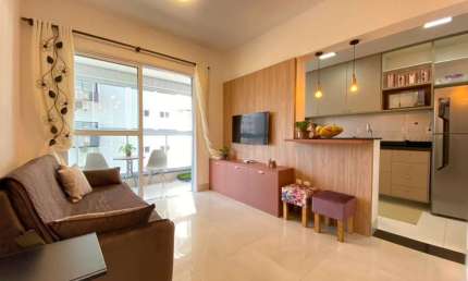 Apartamento com 1 dormitório à venda, 52 m² por R$ 810.000,00 - Aparecida - Santos/SP