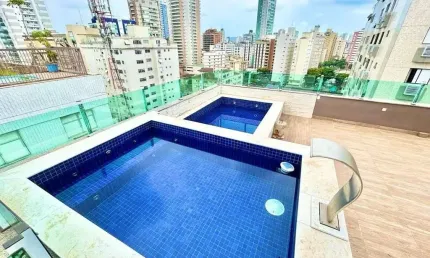 Cobertura com 3 dormitórios à venda, 261 m² por R$ 1.900.000,00 - Aparecida - Santos/SP