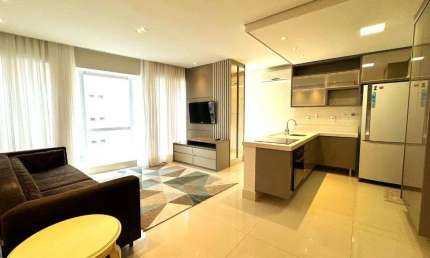 Apartamento com 1 dormitório para alugar, 68 m² por R$ 7.000,00/mês - Aparecida - Santos/SP