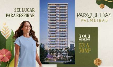 Refúgio Urbano com a Natureza na Janela – Apartamento no Parque das Palmeiras