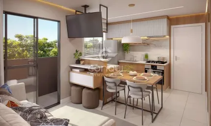 Apartamento com 2 quartos à venda na rua barão do cerro azul, 3038, bom jesus, são josé dos pinhais, 42 m2 por r$ 309.900