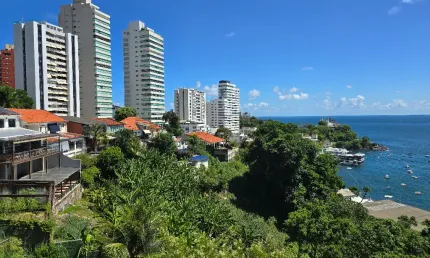 Lindo apartamento 2 suítes ladeira da barra 145m² vista mar