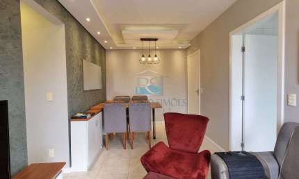 Excelente apartamento com 02 quartos, sendo 01 suite, com mobilia completa - Condominio com area de lazer e seguranca 24 horas