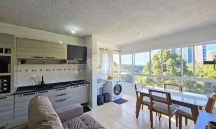 Apartamento semi-mobiliado com 2 dormitórios à venda em bento gonçalves