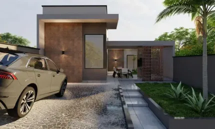 CASA EM EXTREMA MG VENDA 83 M² 3 QUARTOS 2 VAGAS DE GARAGEM